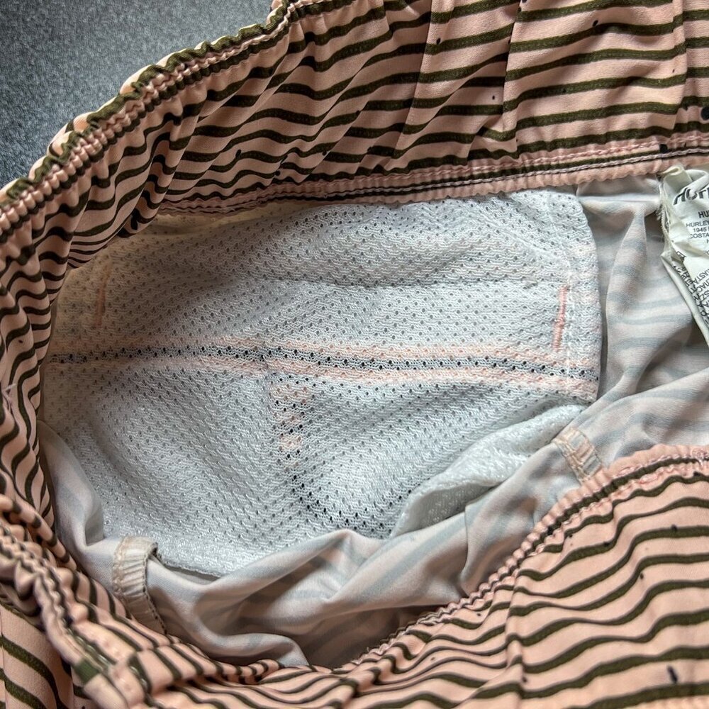 Hurley Women's Phantom Southside Waverider Board Shorts Cream/Green Size S - Picture 5 of 7